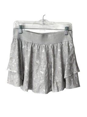 Lululemon Court Rival High-Rise Skirt Womens Size 8 Gray Layered LW8AFUR